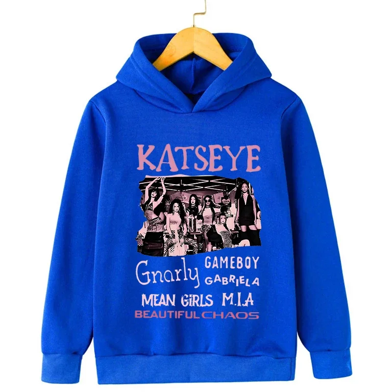 2026 Lässiger Pullover Katseye Mädchen-Print-Hoodie, Jungen- und Mädchen-Hoodie mit Idol-Print, Harajuku-Sportbekleidung, warmes Langarm-Oberteil – Detail 5