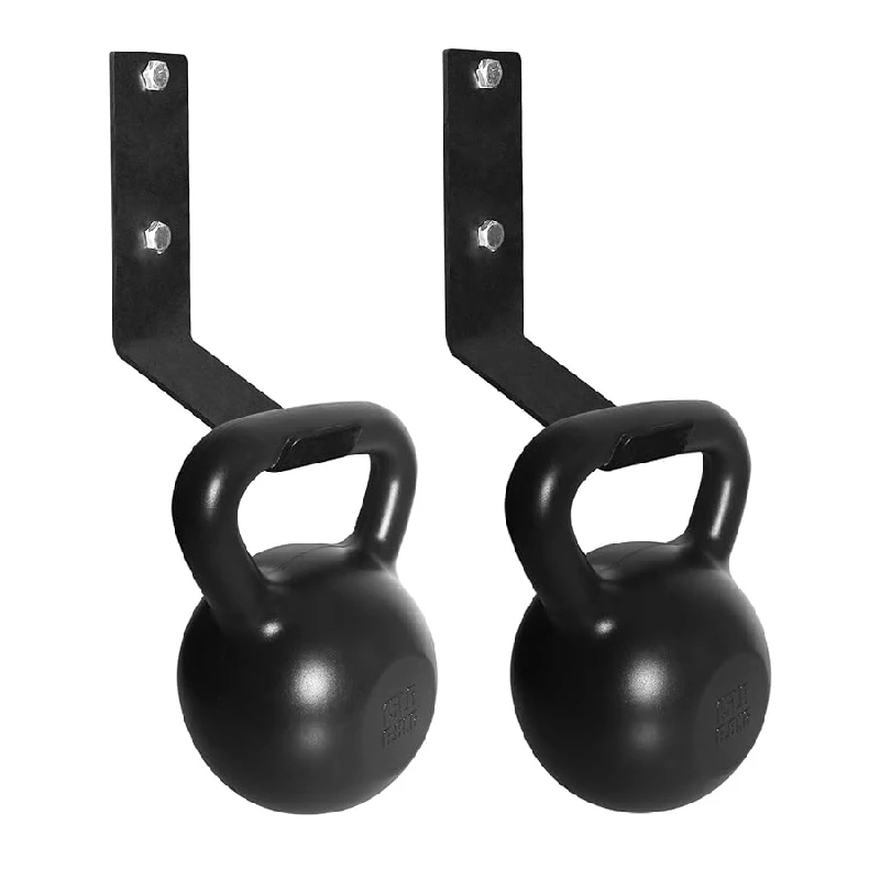 

Kettlebell Wall Mounted Storage Rack: Heavy Duty Kettlebells Storage Hanger Workout for Home Gym 2 Pcs