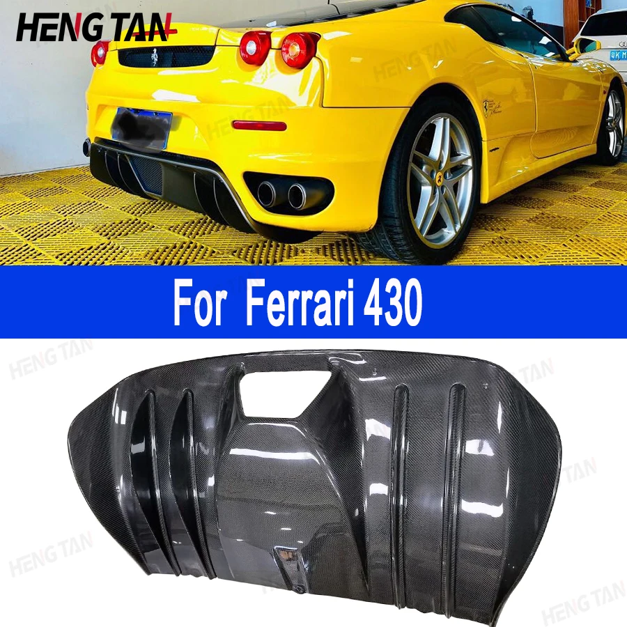 For Ferrari 430 High quality Carbon Fiber Car Rear Bumper Diffuser Rear Splitters Spoiler Back lip shunt Body Kit