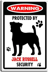 Metal Tin Sign Jack Russell Warning Sign, Warning Dog Metal Aluminum Tin Sign Outdoors Wall Decor Yard Signs Home Decor 8x12inch