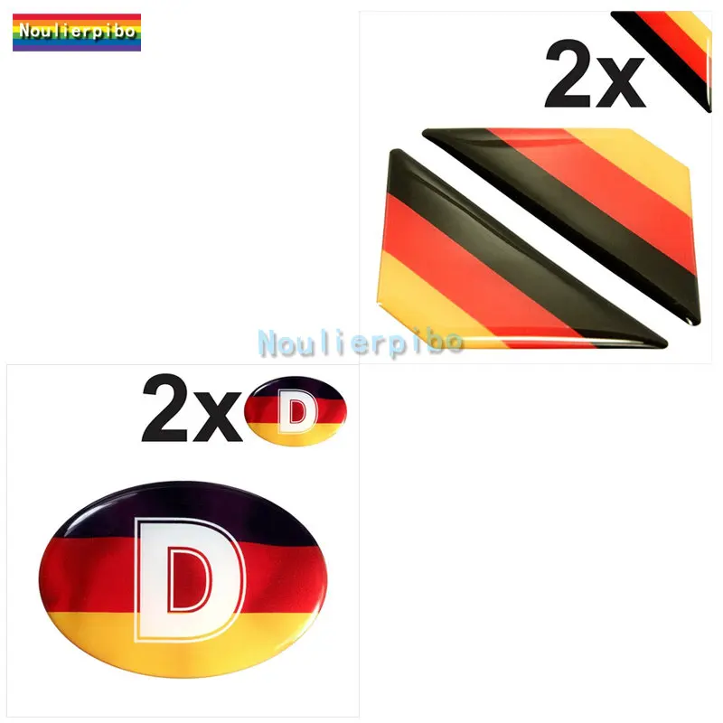 

D Germany Deutschland Flag OVAL CAR 3D Domed STICKER Resin Decal Badge Car Truck Window Laptop Motorcycle Helmet Vinyl Decals