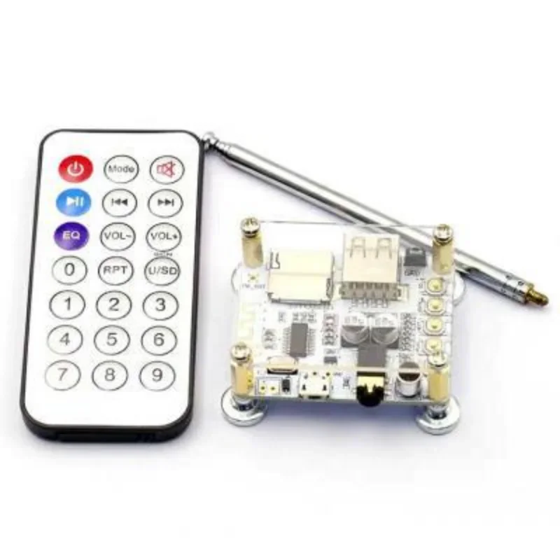 Bluetooth Audio Receiver board with USB TF card Slot decoding playback preamp output A7-004 5V 2.1 Wireless Stereo Music Module