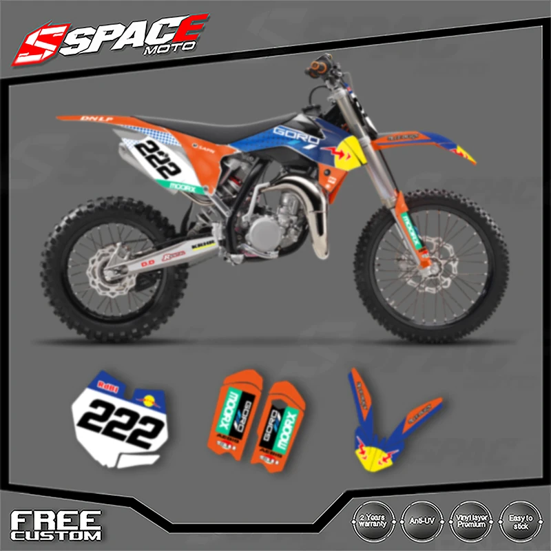 

SPACE Custom Motorcycle Graphics Background Decal for KTM SX SX85 2013 2014 SX 85 2015 2016 2017 Stickers Kits