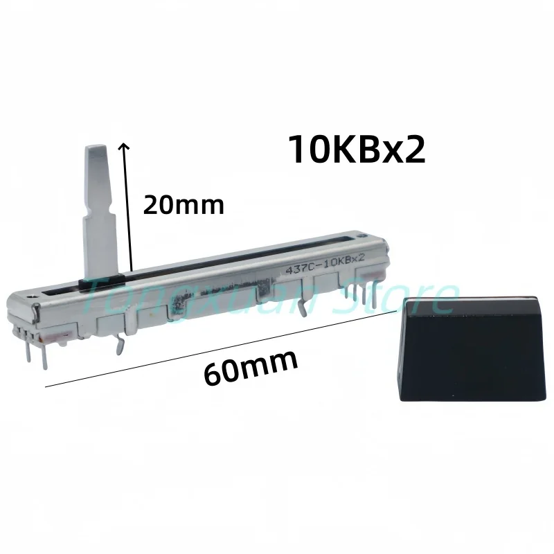 1PC Straight Slide Potentiometer 10KBX2 6Pins Pioneer DJ/DDJ-SB/DDJ-SB2/DDJ-SB3 Mixing Console Volume Push Fader DJM 350 600 700