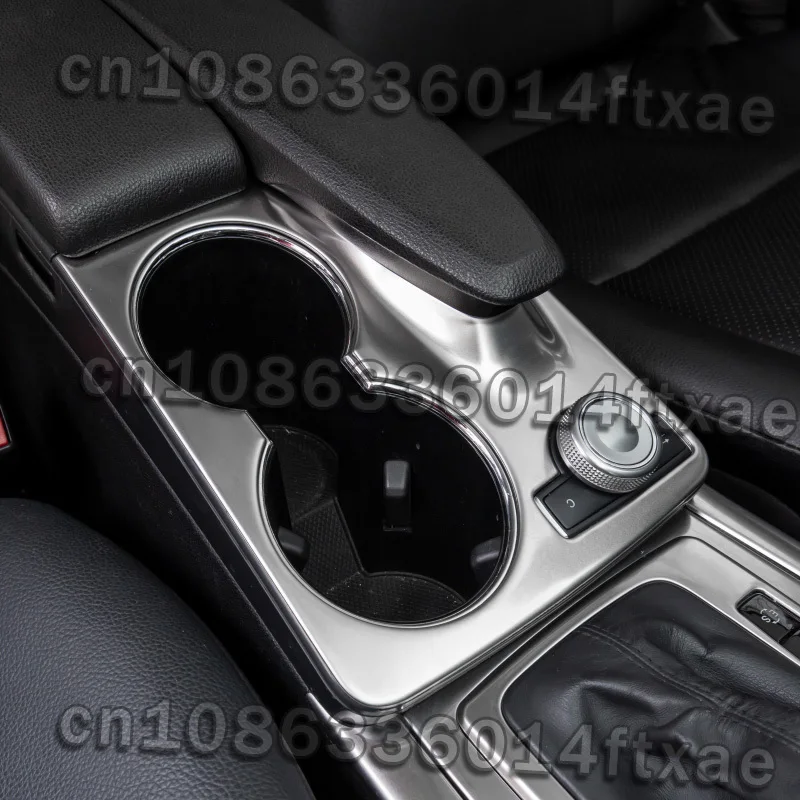 

Car Silver Stainless Steel Console Water Cup Holder Frame Cover Trim for Mercedes Benz GLK X204 2008-2015