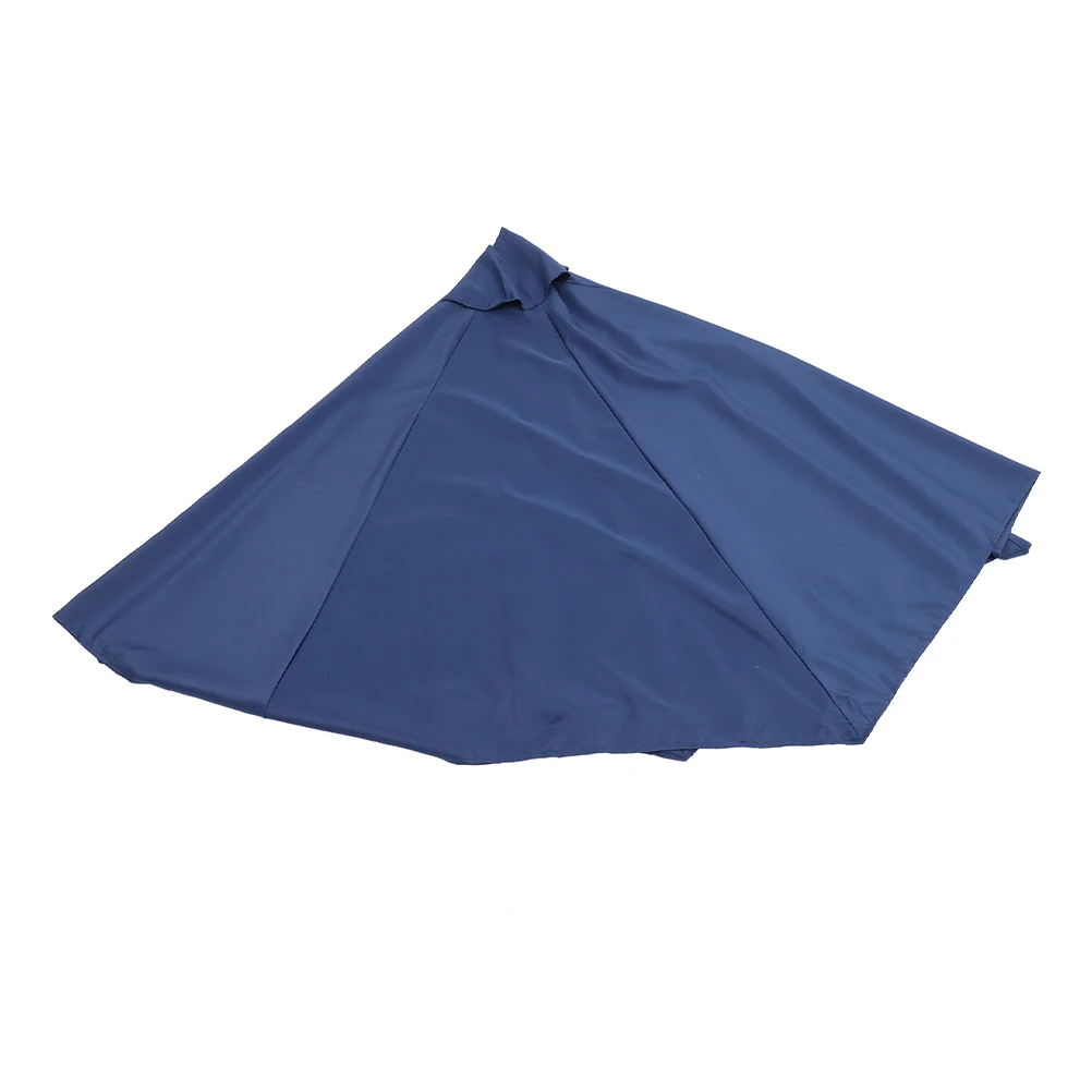 

Outdoor Patio Umbrella Canopy Replacement 2.7m Fabric Rectangle Table UV Protection Vented Reinforced Durability Camping Hiking