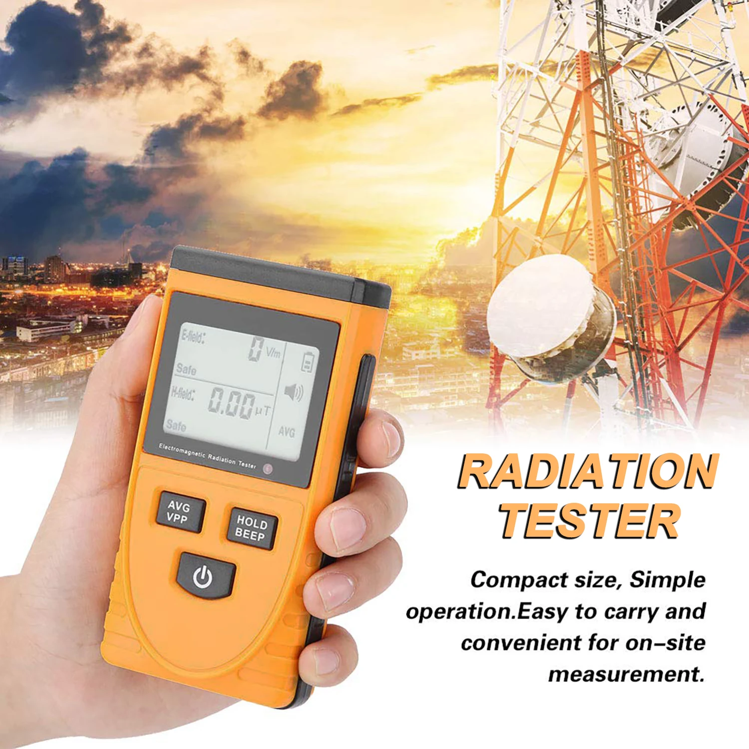 Electromagnetic Radiation Detector Meter Dosimeter Tester Counter for electric field radiation magnetic field emission GM3120