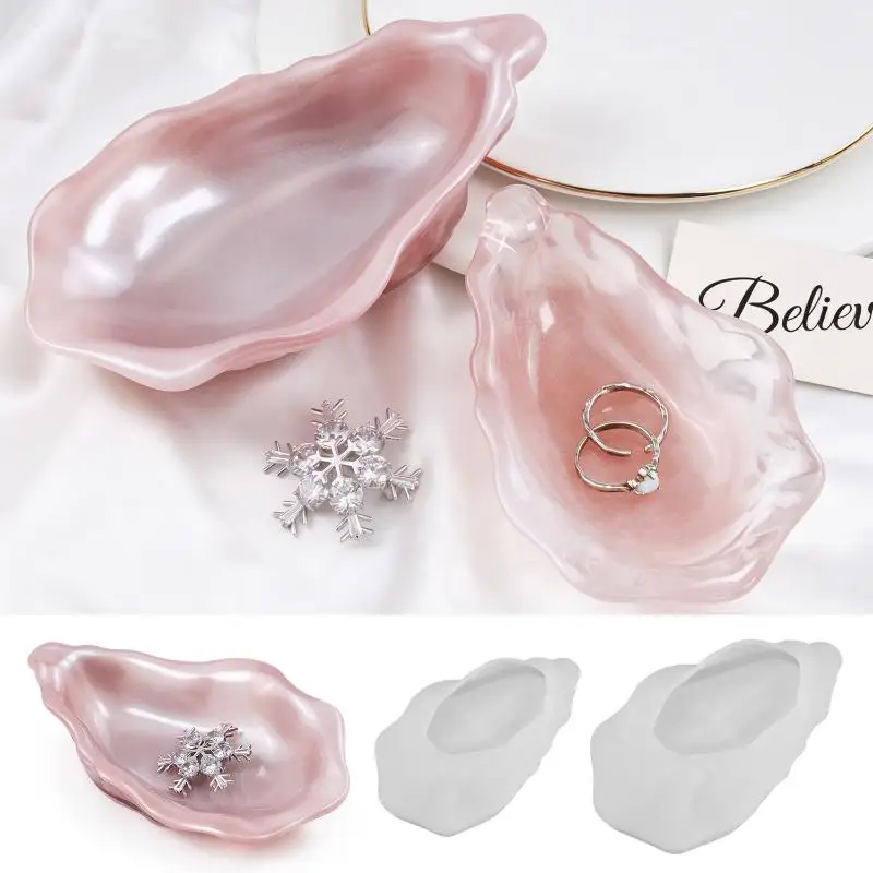 Hot Sale Oyster Shell Silicone Edge Pearl Candle Mould DIY Plaster Jewelry Tray Making Molds Handmade Gift Resin Casting Mold - view 5