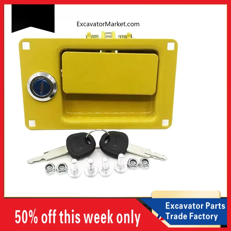 

Запчасти для экскаватора Hyundai ящик для инструментов замок R215 225-7 экскаватор Hyundai R старый ящик для инструментов замок