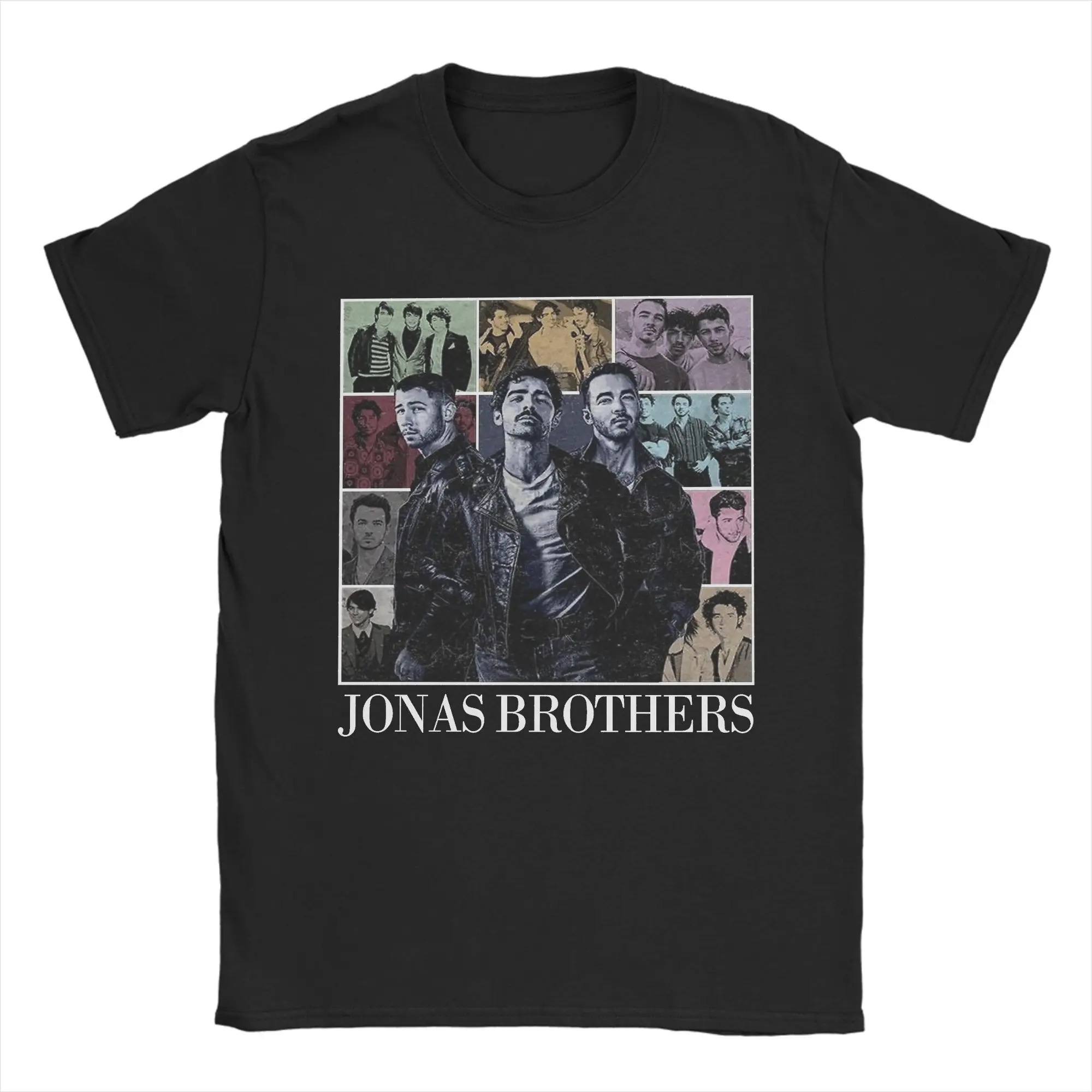

Music Lover Jonas Brother T Shirt for Men Pure Cotton Funny T-Shirt Round Collar Tee Shirt Short Sleeve Clothes Birthday Gift
