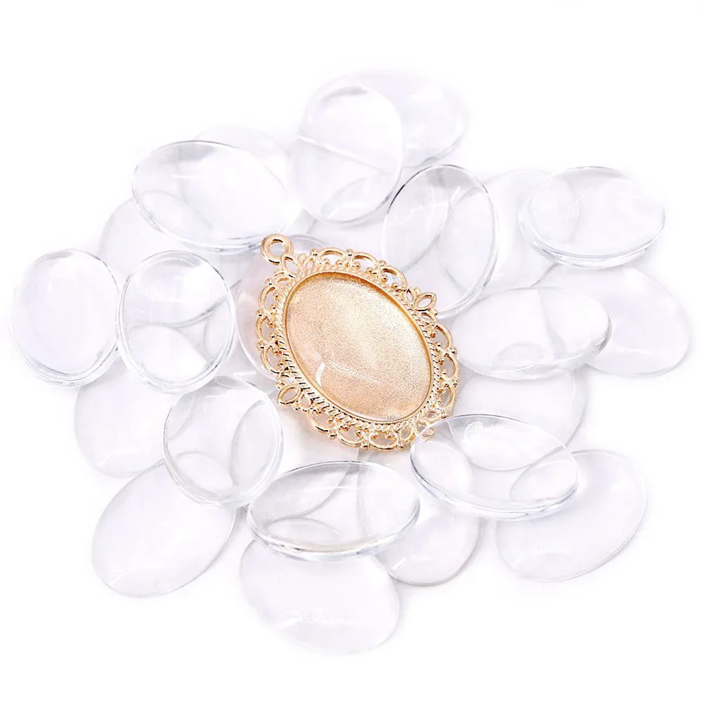 

60 Pcs Gem Pendant Accessories Lace Bracelets Jewelry Ceramic Tile DIY Necklace