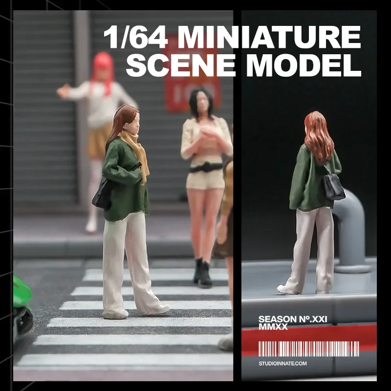 

1:64 шарф для девочек, мини-кукла, фигурка, модель, миниатюрный реквизит для фотосъемки, сцена, модель, сделай сам, песочный стол, пейзажный орнамент, подарок