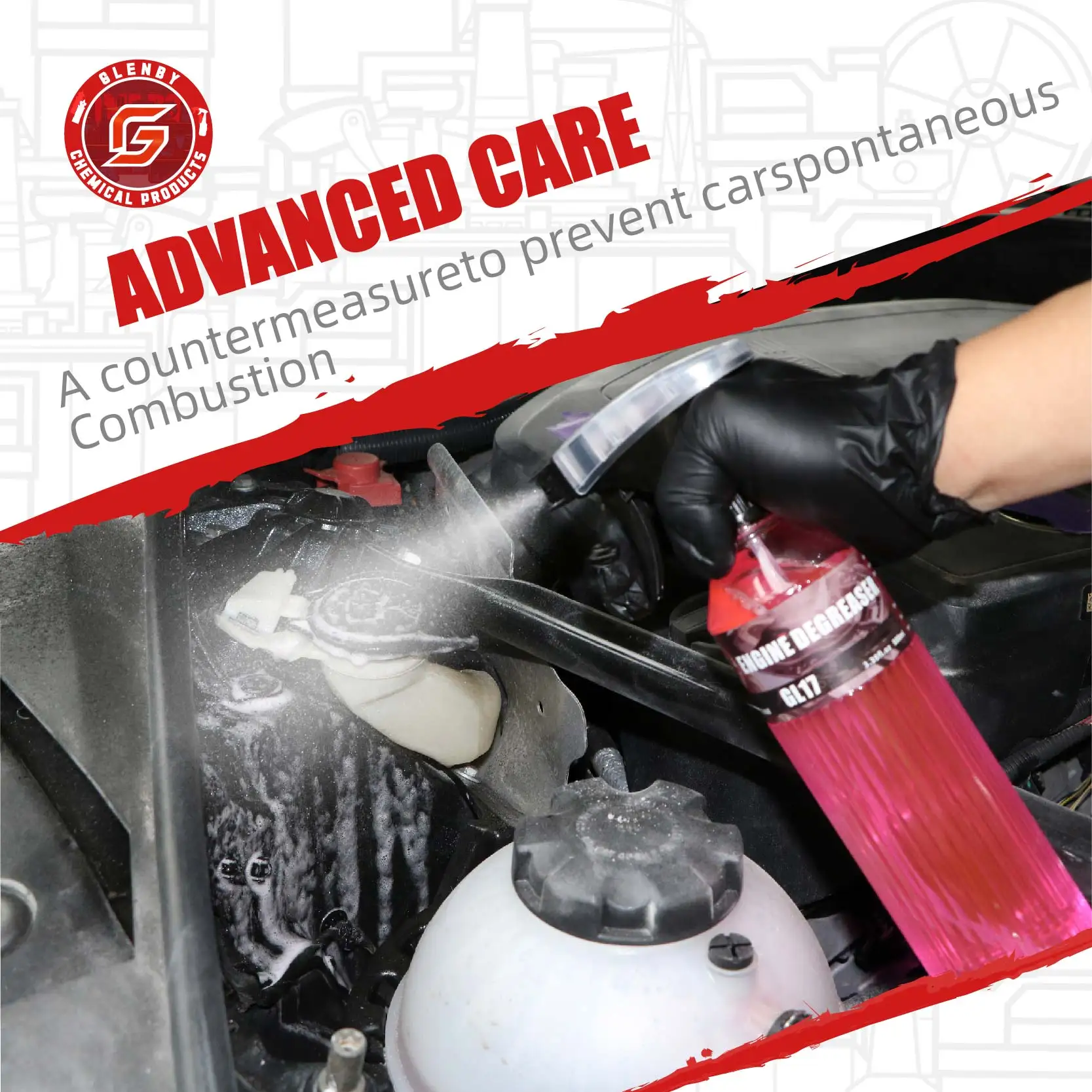 Engine Bay Cleaner & Degreaser - Effective for Cars, Engines, Floors, Home Use - Rapidly Cleans Grease & Grime Build Up