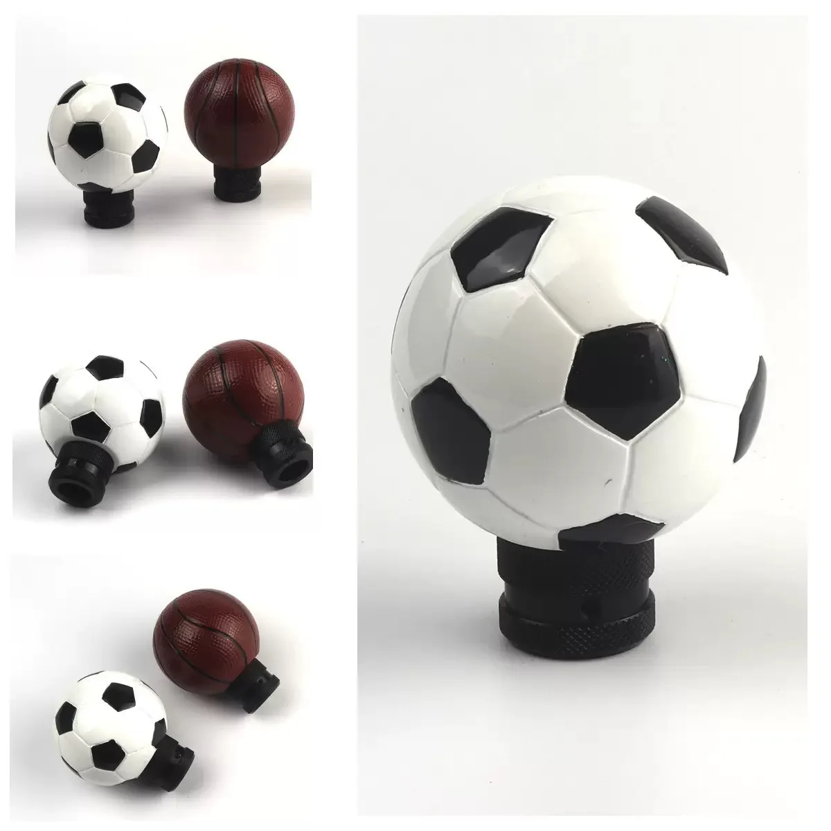 Football Basketball Car Resin Gear Shifter Knob Manual Automatic Round Ball Shape Shifter Handle Stick Head Lever AT MT