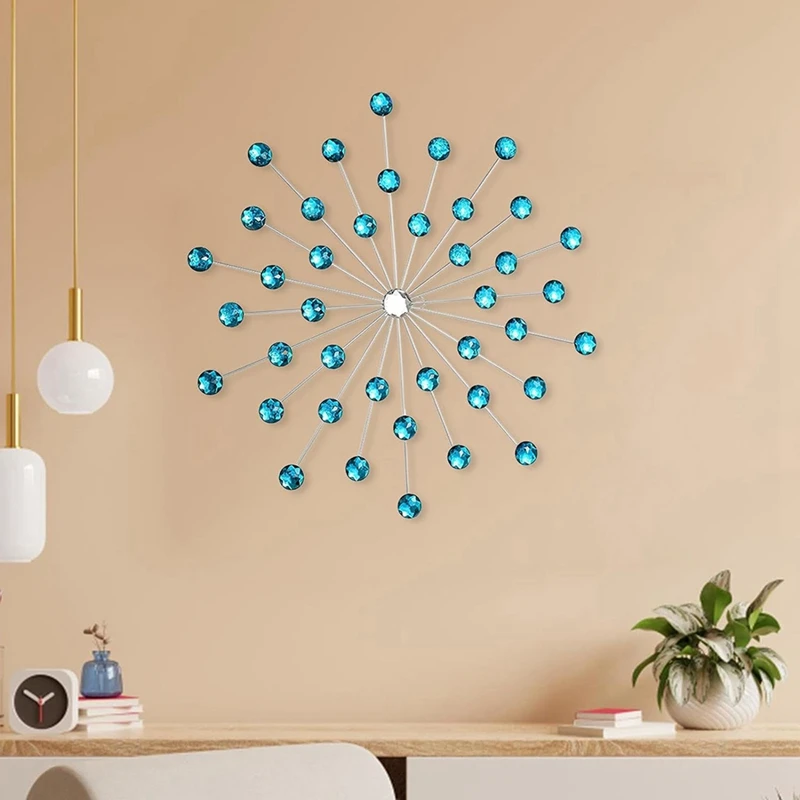 3D Bling Hanging Rhinestone Wall Decor, Arte decorativa para sala de estar, Casa, Quarto, Cozinha