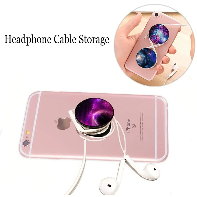 Picture 5: Phone Socket Grip Tok Phones Holder Round Fashion Air Sac Finger Ring Smartphone Desk Mount Foldable Expanding Mobile Support