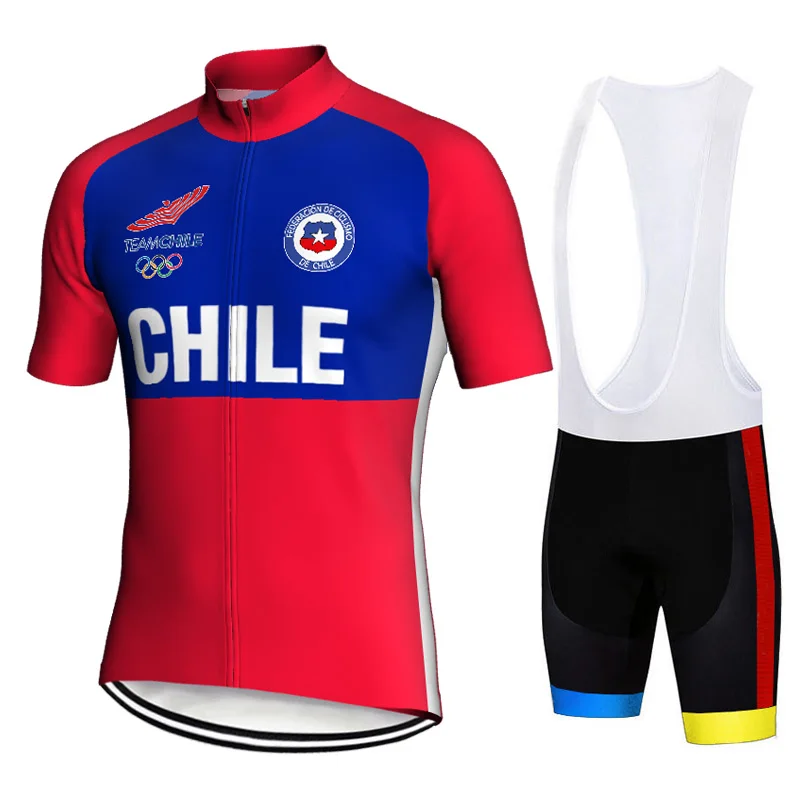 

Cycling Jersey, Short Sleeve Set, Chile Top, 9D Bib Bicycle Clothes, Sportwear Shirt, Bike Suit, Camping, Running, Sports Wear