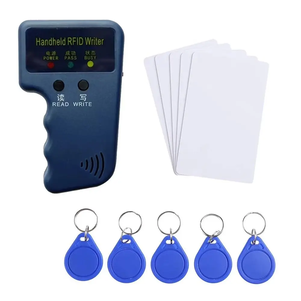 Programmable ID Card Handheld Duplicator Rewritable Handheld Design 125KHz Reader Replicator Waterproof Smart Chip