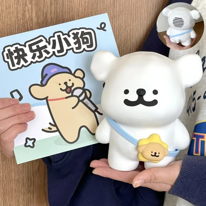 

In Stock New 2 Styles 15cm Cartoon Cute Line Dog Bluetooth Speaker Desktop Decorations Ornaments Girl'S Graduation Birthday Gift