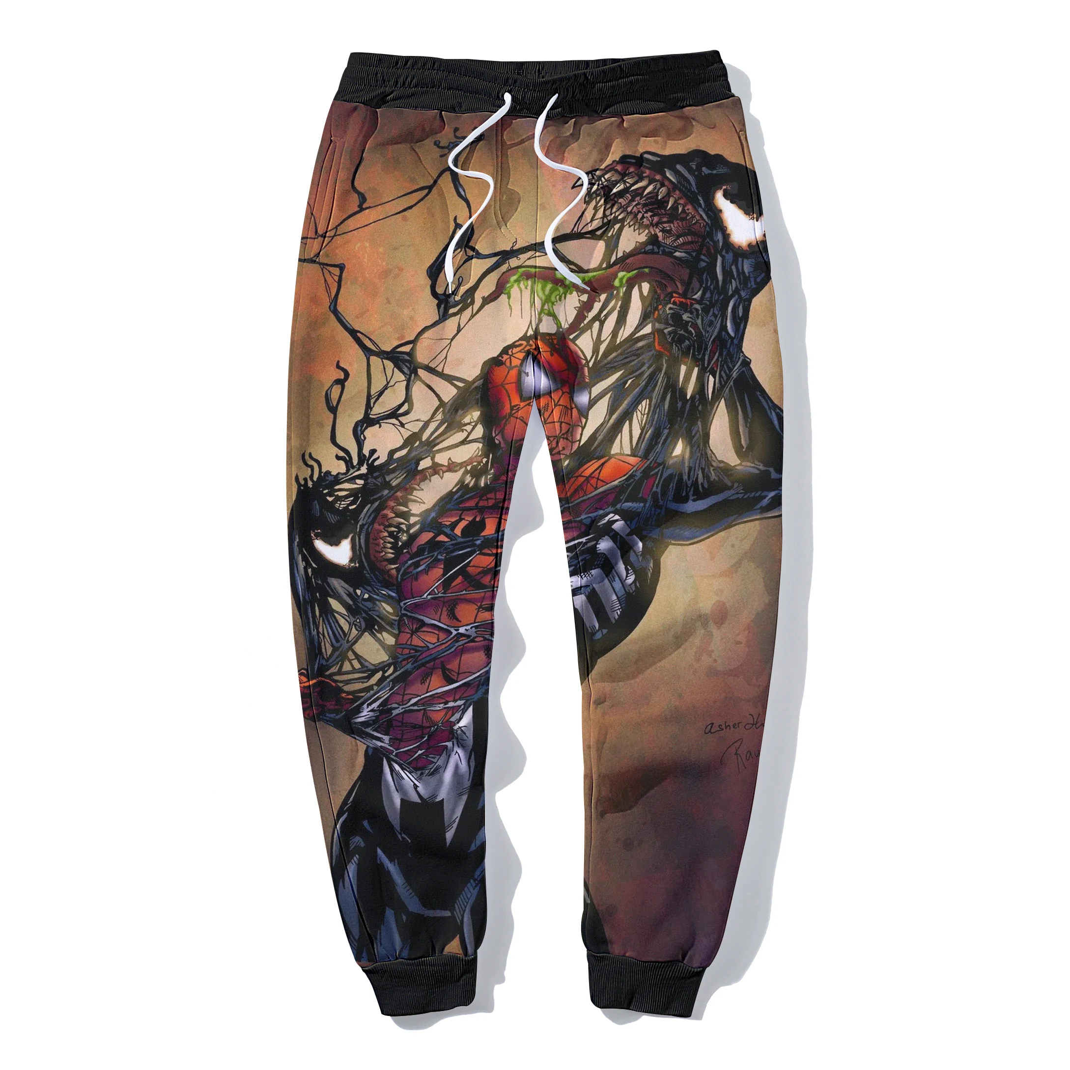 2023 New Men\'s pants Joggers Brand Male Trousers Casual Pants Sweatpants Jogger Printed venom Casual Fitness Workout sweatpants