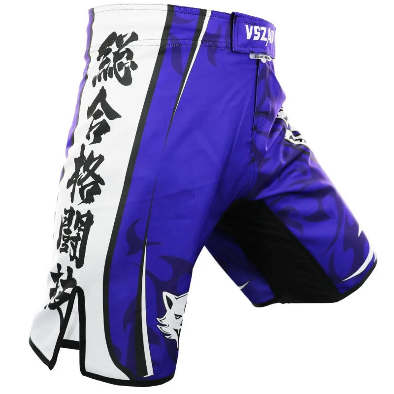 

Vszap MMA синие смешанные шорты для боевых искусств, джиу-джитсу, ММА, боевые штаны для борьбы, мужские шорты для фитнеса, тайского бокса, кикбоксинга