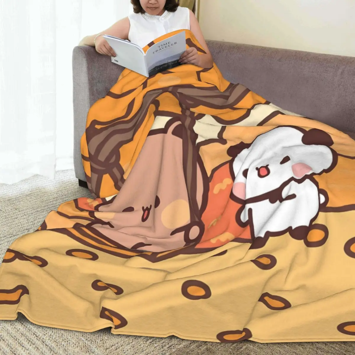 Bubu Dudu Traveling Flannel Blankets Warm Soft Throw Blanket for Outdoor Decorative Aesthetic Bedspread Sofa Bed Cover