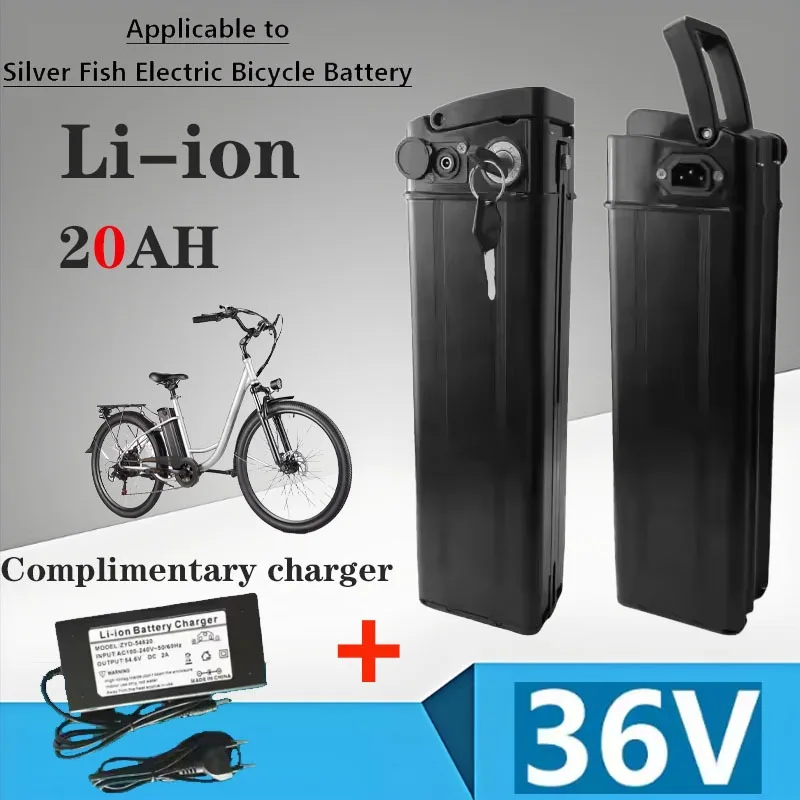 

New Blackfish - Electric bike battery, 36V/48V/52V, 15Ah, 20Ah, Baterias Alta capacity, Células 18650 Potencia 500-2000W