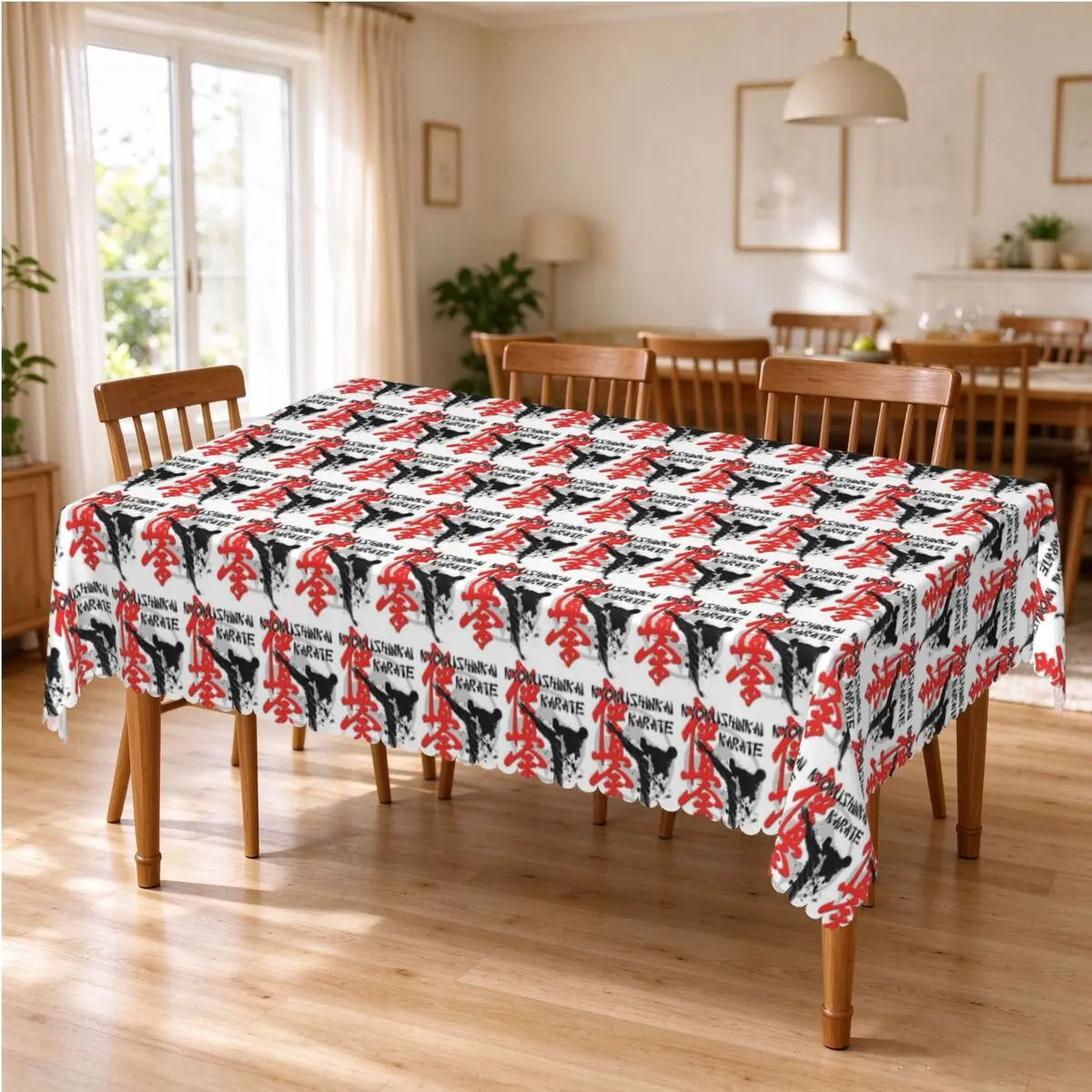 Kyokushin Karate Bushido Values Tablecloth Restaurant Kitchen Rectangular Tablecloth Festival Party Outdoor Dining Table Cover