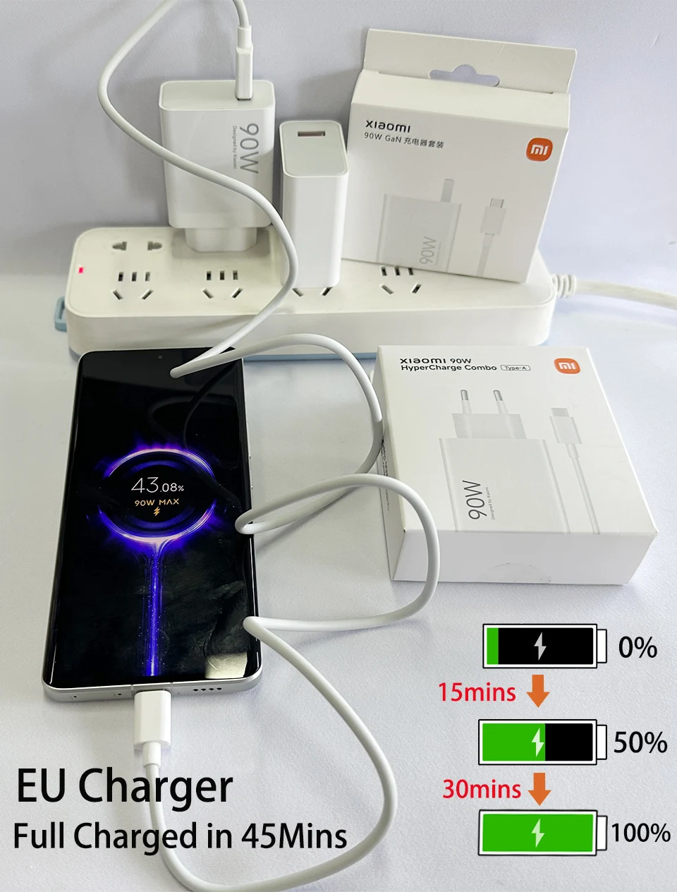 Cargador Original Xiaomi de 90w con Carga Rápida Turbo para Xiao Mi 15T Ultra 14 13 T 12 Poco X5 Pro F7 Pad 7 Redmi, Cab