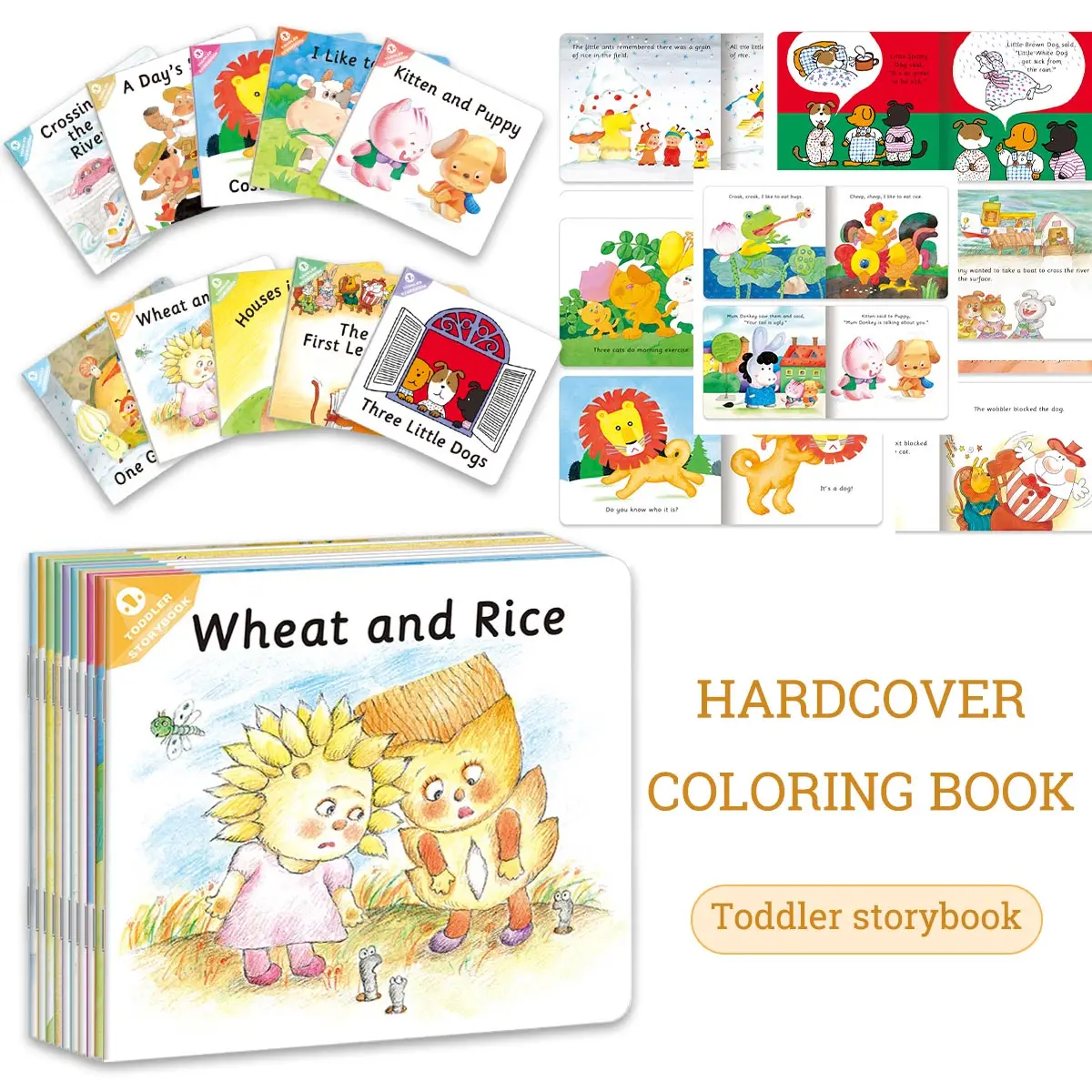 A set of 10 storybooks, featuring vivid and gentle stories, designed for amateur reading and knowledge enrichment