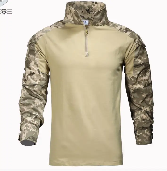 Ukraine Jungle Camouflage Frog Tops Men Spring Shirt