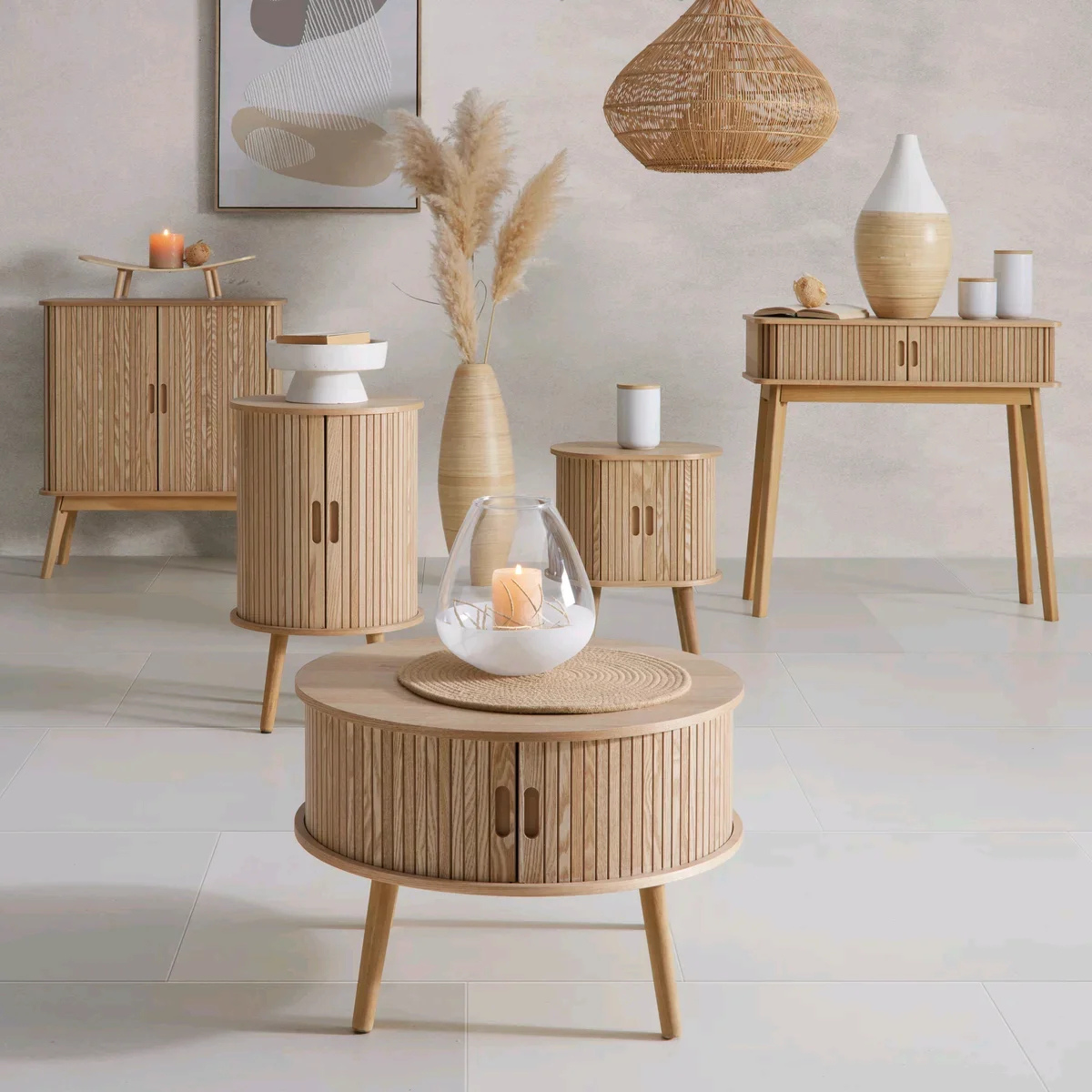 

Современный журнальный столик Combohome, круглый шкаф с раздвижными тумбовидными дверцами, коллекция товаров для дома в скандинавском стиле для гостиной