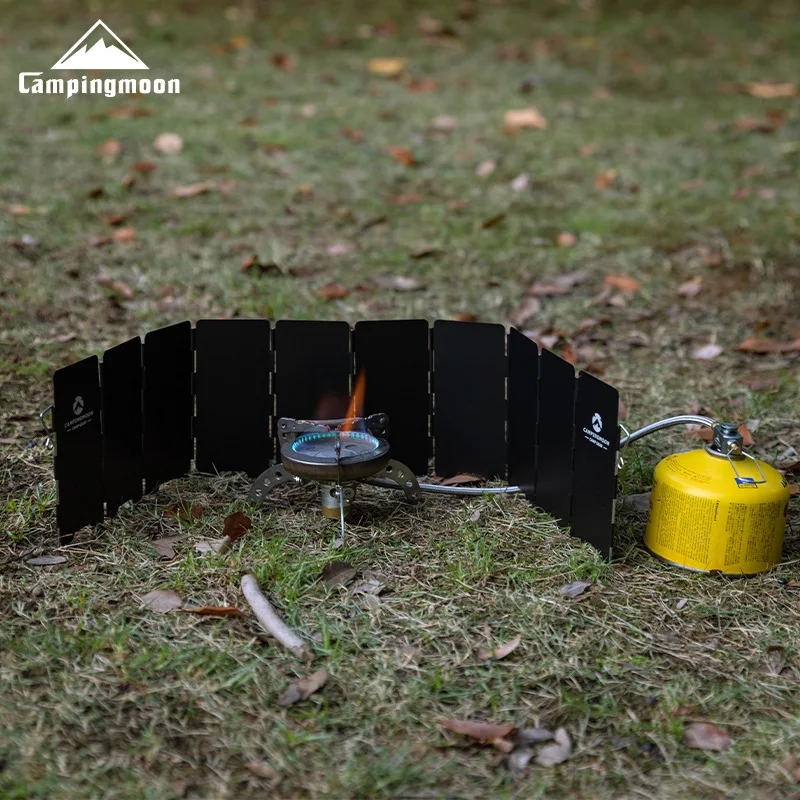 

CAMPINGMOON BKYD-8 Мини-ветрозащита для пикника из алюминиевого сплава, складная, портативная, для походной плиты