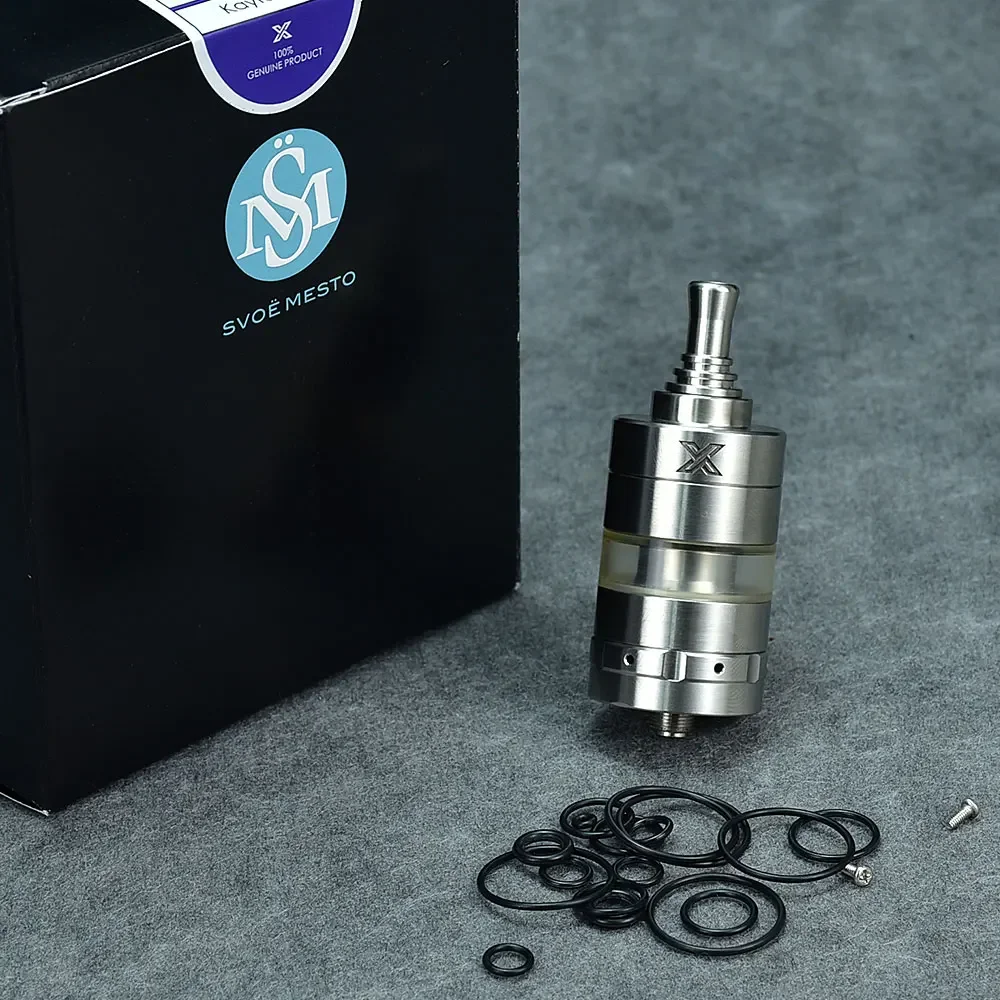 Wolfcoolvape Kayfun X MTL RTA خزان Vape قابل لإعادة البناء 4 مللي 24 مللي متر 316SS رذاذ ملف واحد لسلس MTL Vaping
