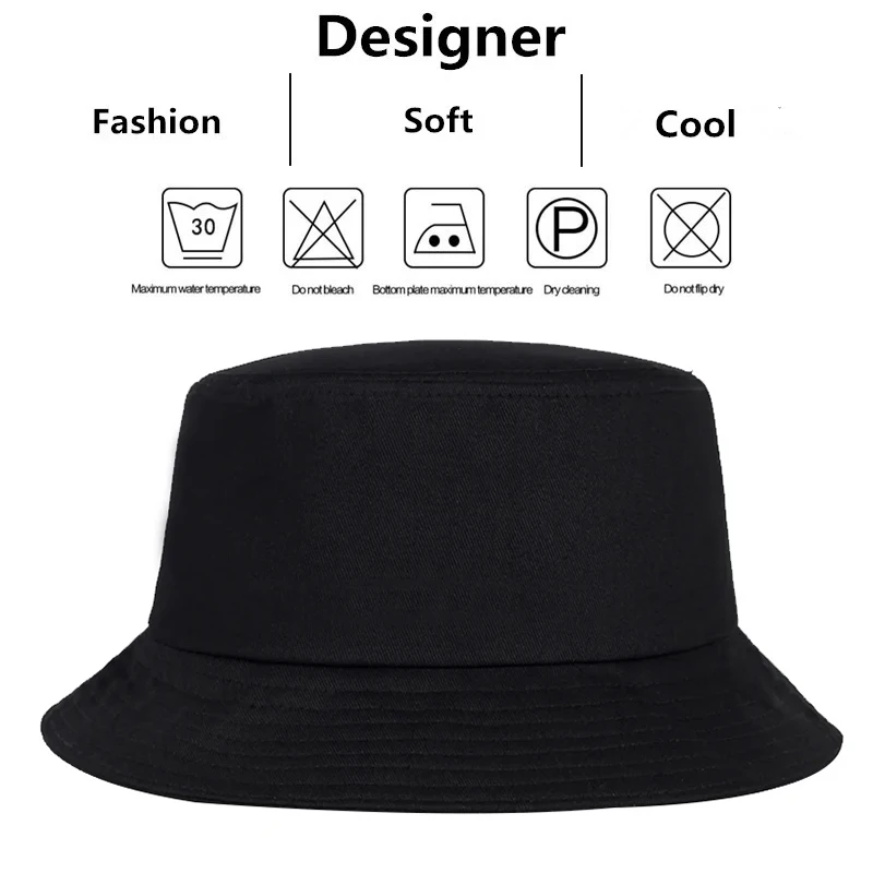 Unisex Solid Color Light Plate Personality Bucket Hats Fishermen Caps Outdoor Casual Cap Men Women Sunscreen Hat