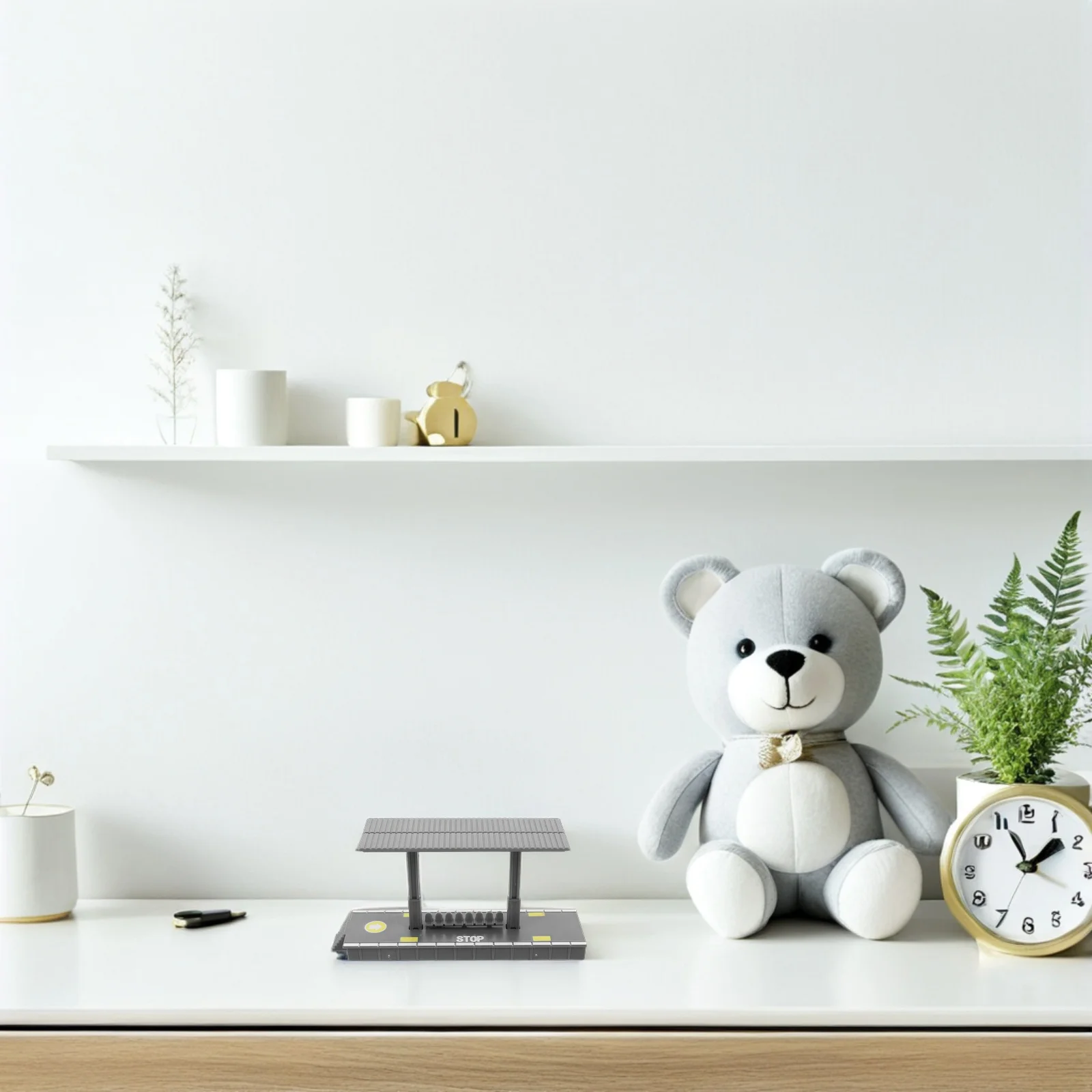 

4 шт., набор платформ для железнодорожных станций «сделай сам», расширяемая игровая станция для моделирования ролевых поездов для детей, декоративная платформа для поезда