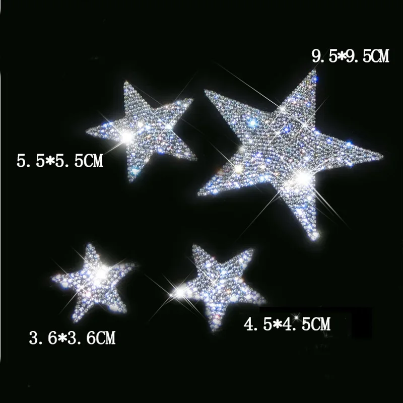 Cat Ears Paw Print Stickers Crystal Car Decoration Bling Rhinestone Stars Angel Footprint 3D Car Body Steering Wheel Sticker