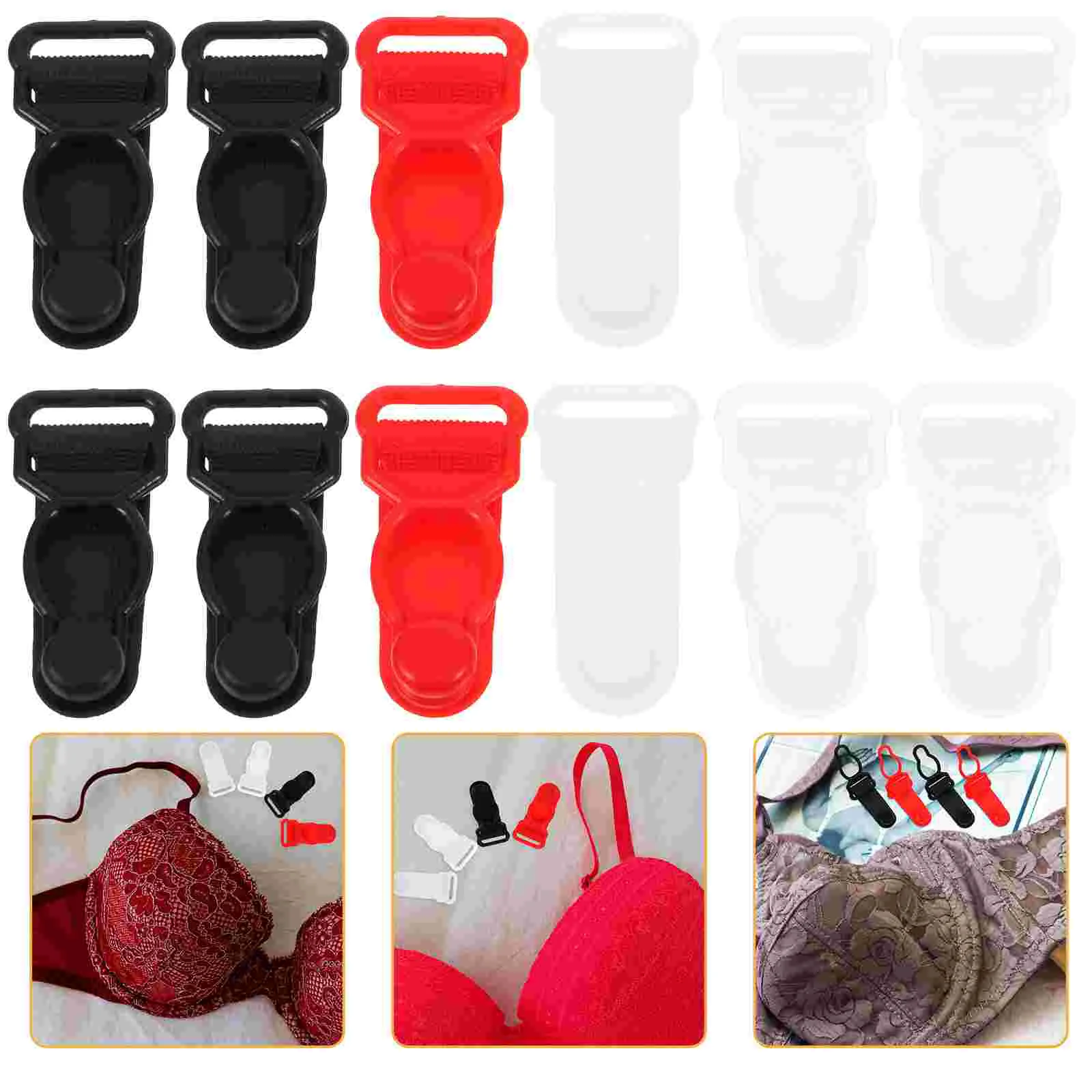 

80 Pcs Clamps Underwear Button Non-slip Sock Bust Strap Adjustment Clip Women's
