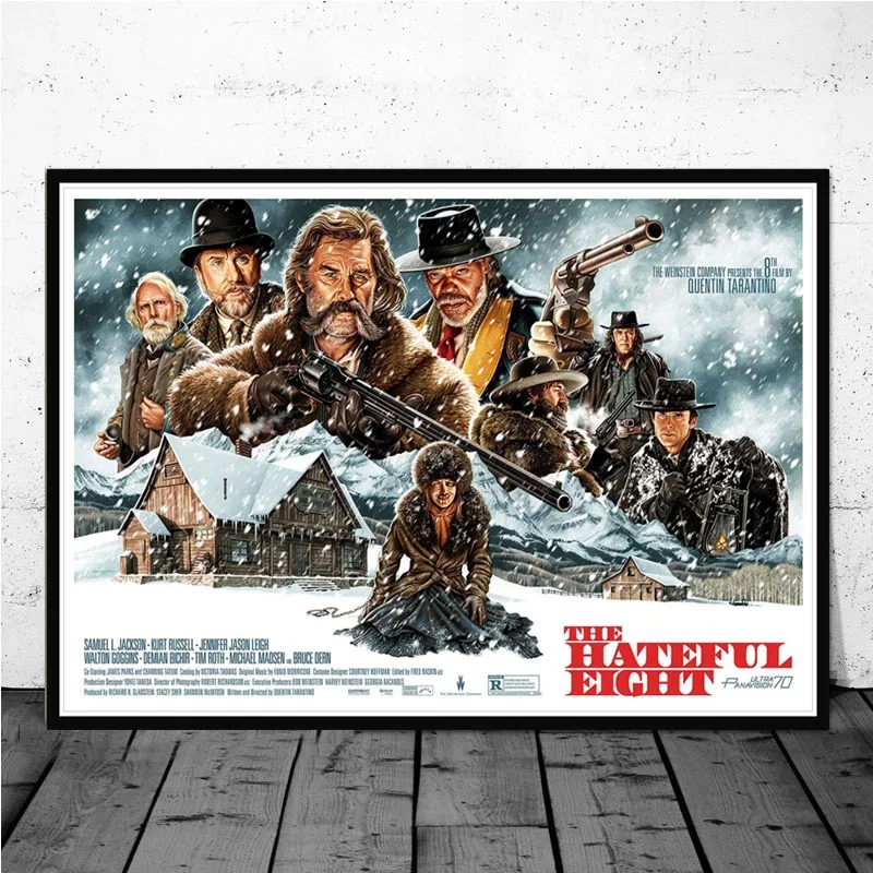 The Hateful Eight Classic Movie, Print Art Canvas Poster,Living Room Decor, Home Wall Picture