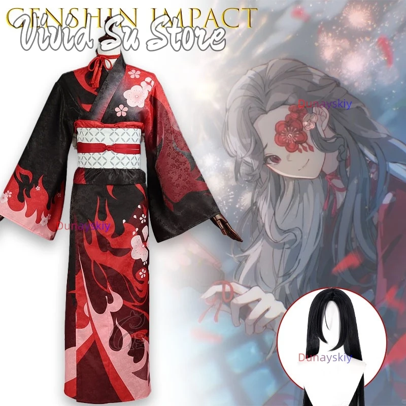 

‌‌Genshin Impact Anime Cosplay תחפושות Full Set Wig Included Fantasy Outfit In Stock Fast Shipping Halloween Party Cos Jirai Kei
