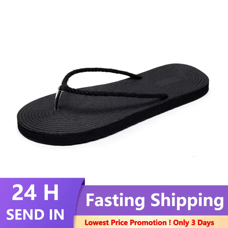 New Slippers Men Home Indoors Anti-slip Shoes Summer Floor Bedroom Shoes Indoor House Beach Slides Four Season Chausson Homme