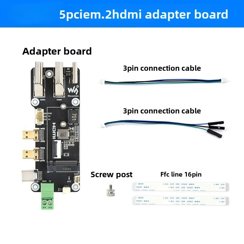 2026 PCIE to M.2 2242 2230 SSD Adapter Board Micro HDMI 4K Converter Expansion Card