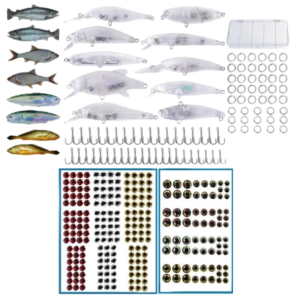 

DIY Fishing Lure Bait Making Kit Minnow Bionics Bait Pencil Unpainted Crankbaits Carp Fishing Tackle Accessories