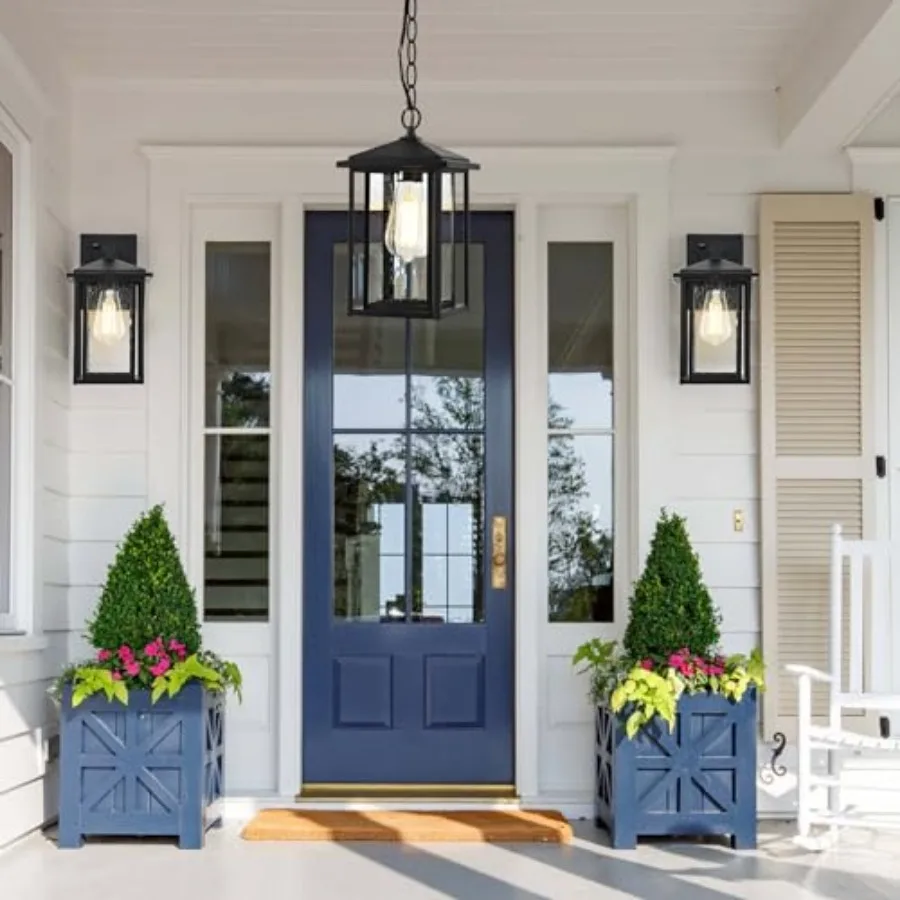 Outdoor Pendant Lights for Patio Chandelier Outdoor Pendant Light Fixtures for Porch Front Porch Hanging Light Waterproof Outsi