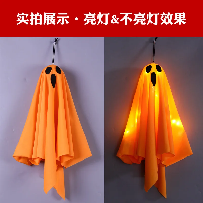 Scream Halloween Ghost Windsocks With Led Light Halloween Windsocks With Light Halloween Glow In The Dark Ornaments Yard Decor