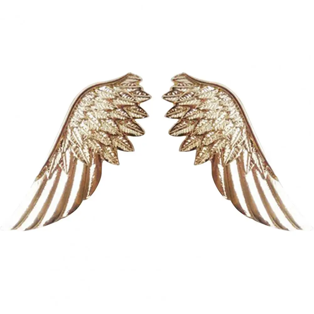 2 Pcs Neckline Shirt Collar Pin Wing Shape Shinny Jewelry Shinny Wing Shape Women Men Brooch Weeding