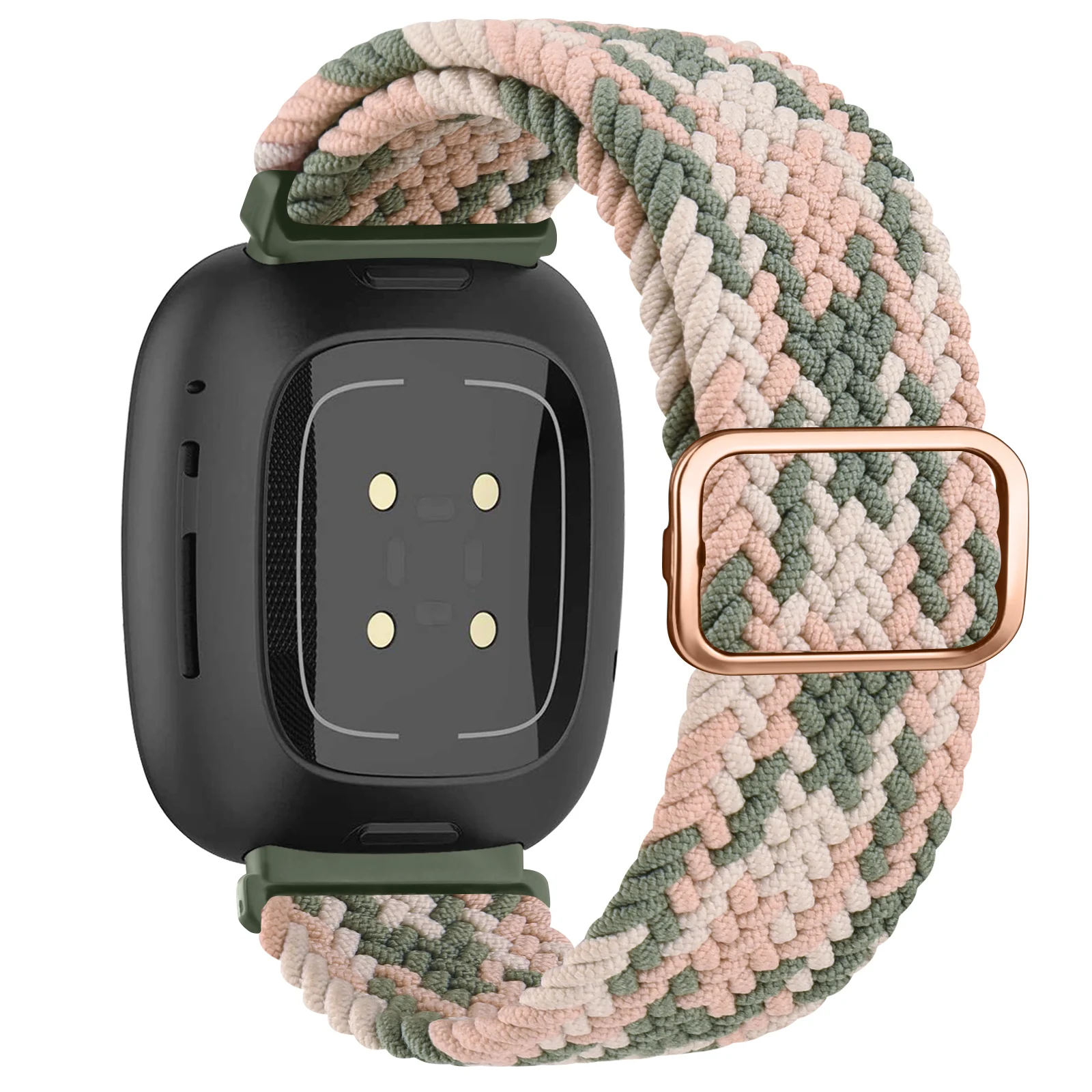 

Braided Solo Loop Watch Strap for Fitbit Versa 3/Versa 4 Band Bracelet for Fitbit Sense/ Sense 2 Watchband Wristband Replacement