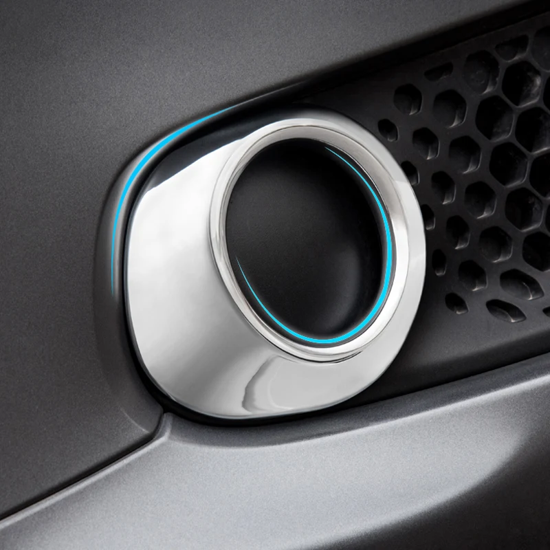 

Car Front Fog Light Trim Sticker Ring Fog Lamp Frame Cover Car Accessories Automotive Styling Exterior Part for Smart fortwo 453
