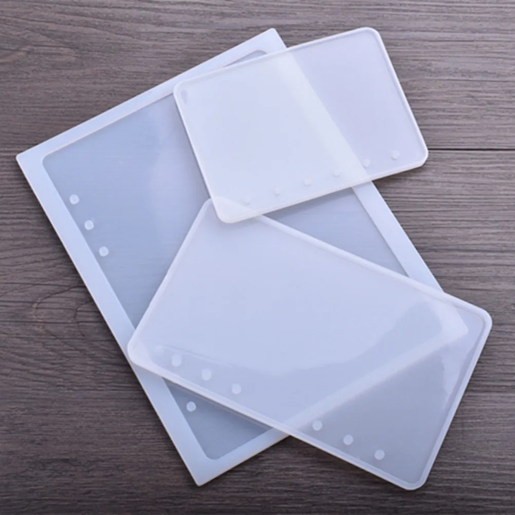 9Pcs Notebook Silicone Mold Smooth Surface DIY Resin Mold for Crystal Epoxy Resin Jewelry Notebooks and Bookmarks