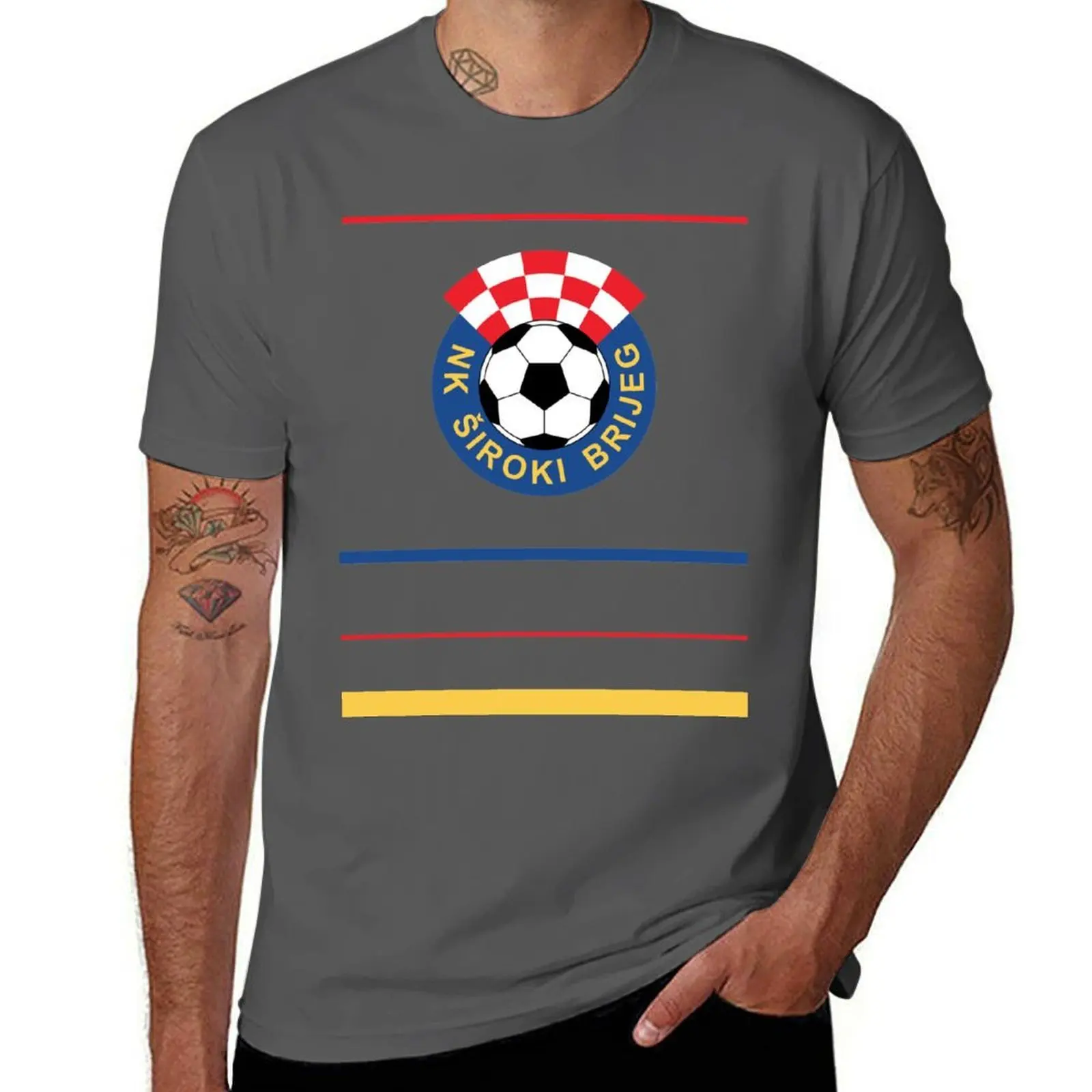 

Siroki Brijeg Footbal fans ultras hooligans Croatia T-Shirt men t shirt cotton 100% man t shirts cotton T-Shirt